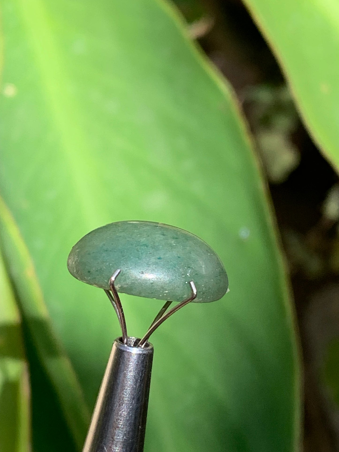 Quartz vert/ Aventurine, cabochon de 17mm x12 x7 - 10,5 carats. Parfait en bijouterie, collection ,exposition...