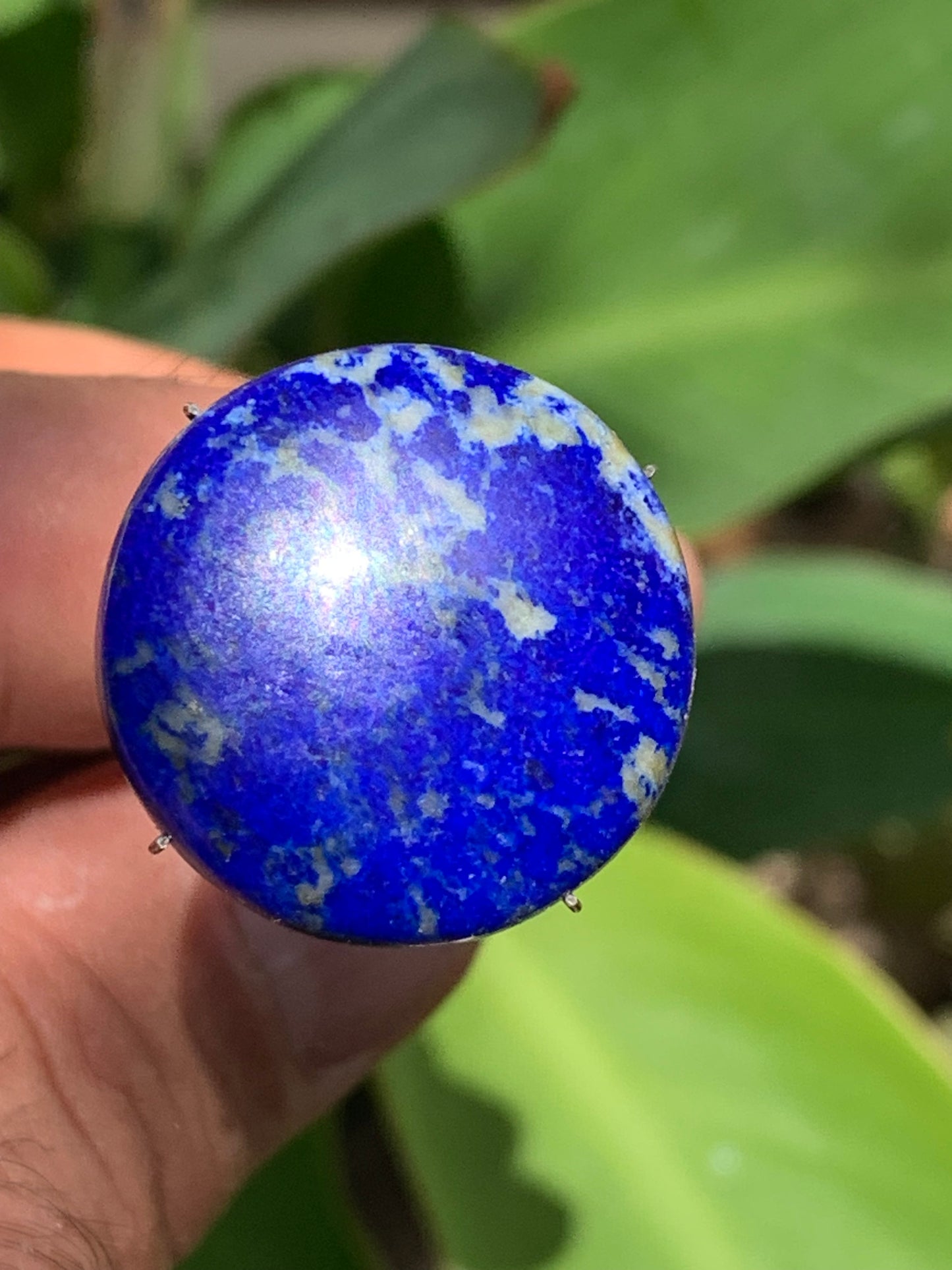 Lapis lazuli, cabochon de 25mm x25 x6 - 29,5 carats. Parfait en bijouterie, collection ,exposition...