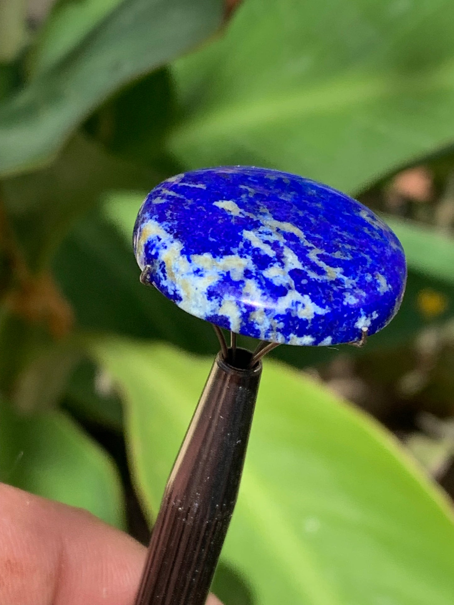 Lapis lazuli, cabochon de 25mm x25 x6 - 29,5 carats. Parfait en bijouterie, collection ,exposition...