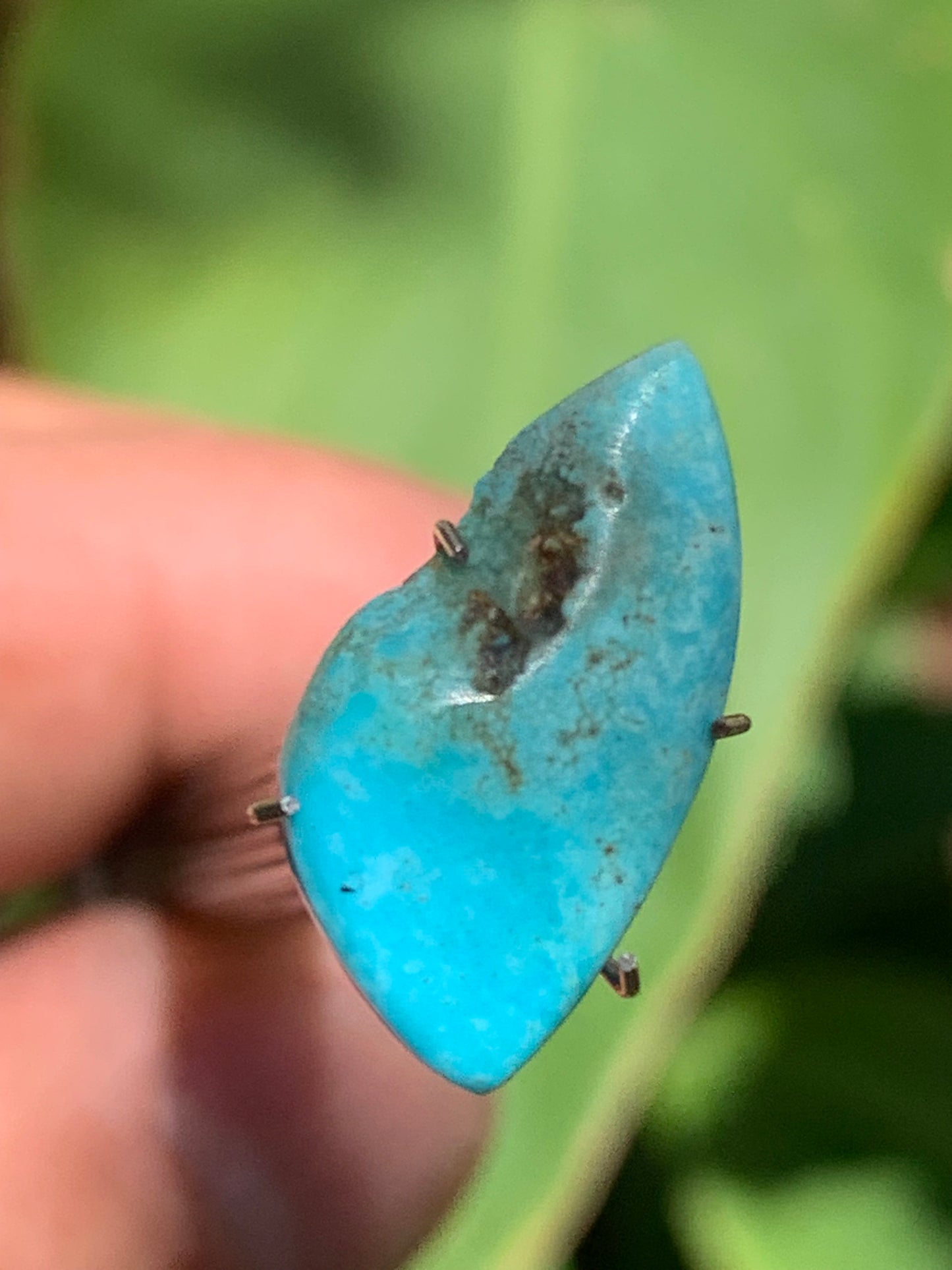 Turquoise, 20mm cabochon x10 x3 - 3 carats. Perfect for jewelry, collections, exhibitions...