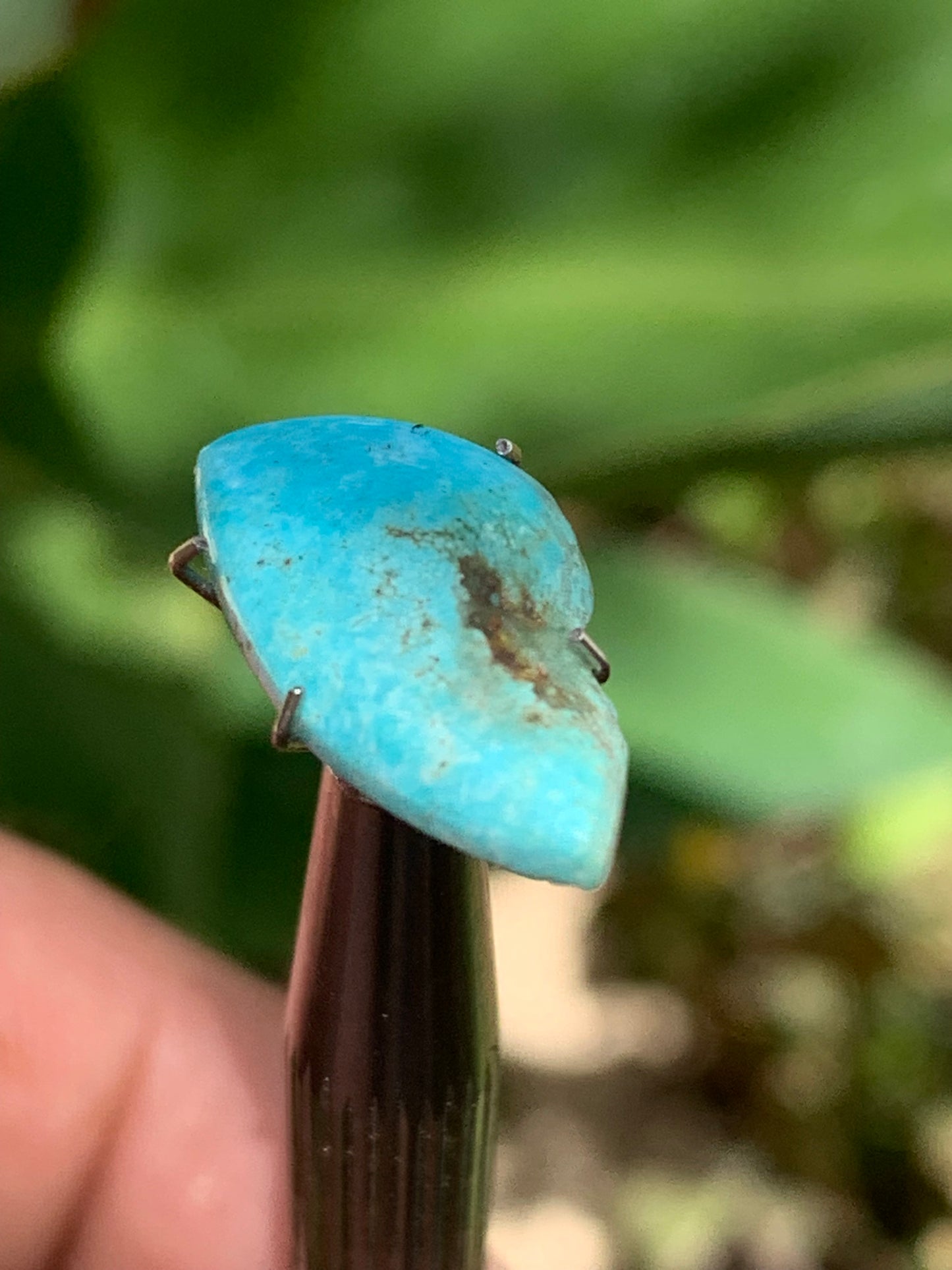 Turquoise, 20mm cabochon x10 x3 - 3 carats. Perfect for jewelry, collections, exhibitions...