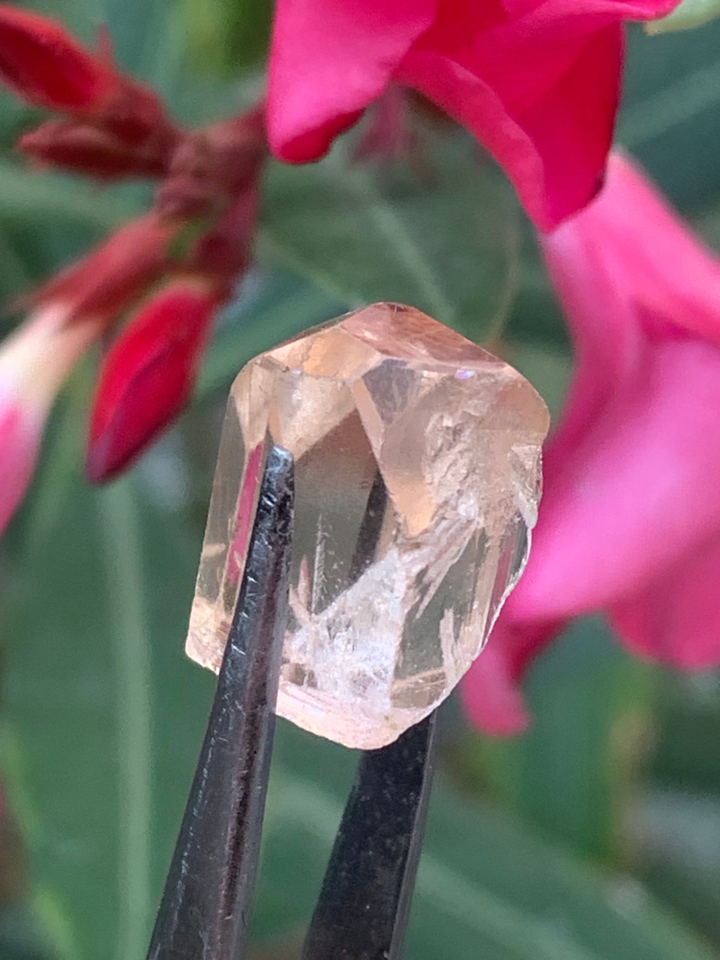 Topaze Impériale, superbe cristal naturel de 15mm x11 x10 - 4,1 grammes/ 20,5 carats. Belle pièce de collection, unique et assez rare !