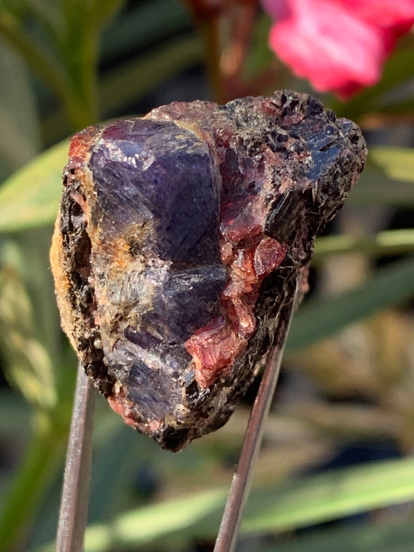 Rubis sur gangue de Zoisite, 25mm x24 x 23 - 17,7 grammes. Parfait en collection, exposition, lapidage...