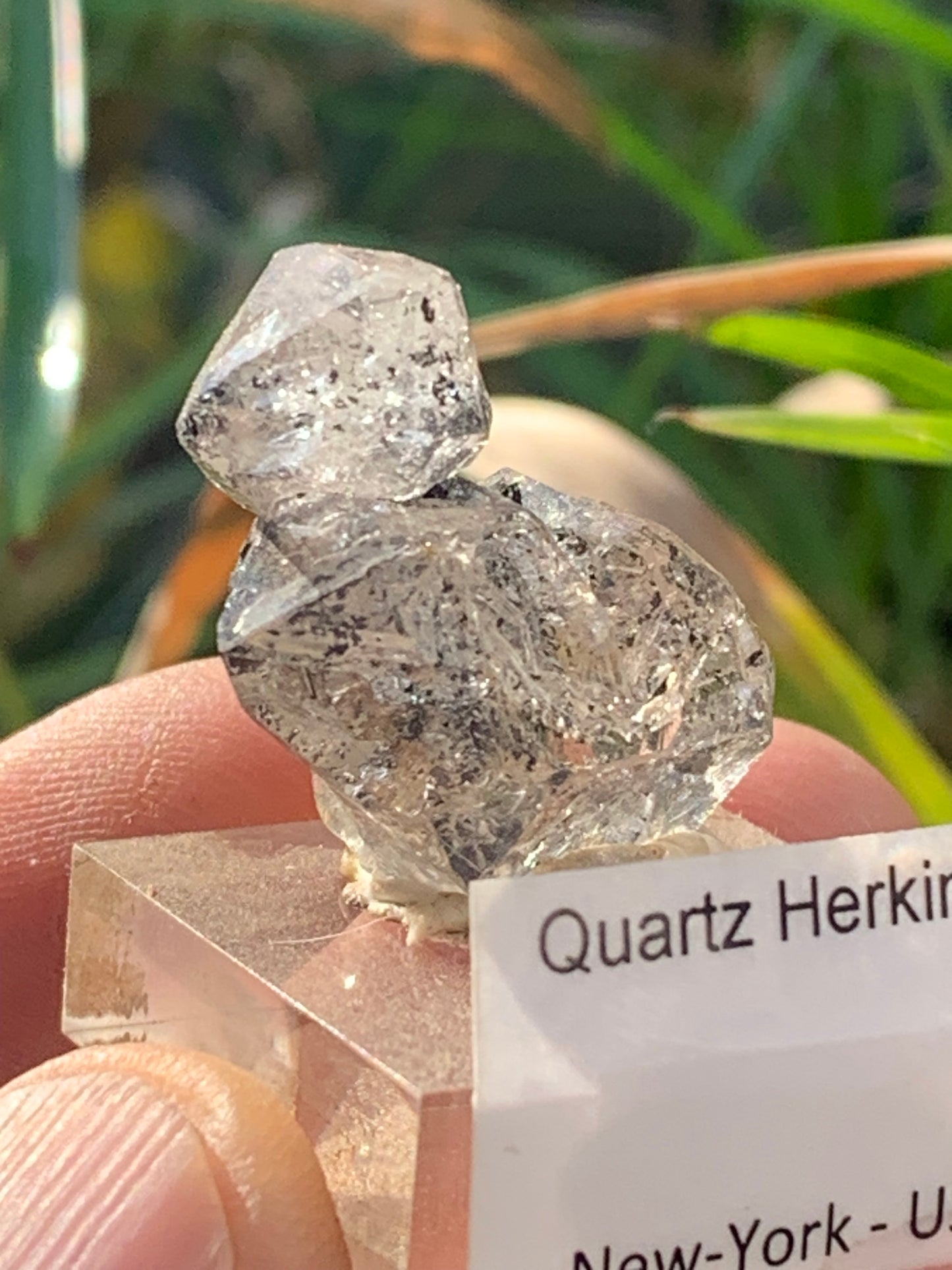 Cristal de roche/ Quartz Herkimer, pièce brute et naturelle, de 30mm x26 x14 - 8,3 grammes. Parfait en collection, exposition, lapidage..., spécimen brut de 32mm x21 x20 - 18 grammes. Parfait en collection, exposition, lapidage...
