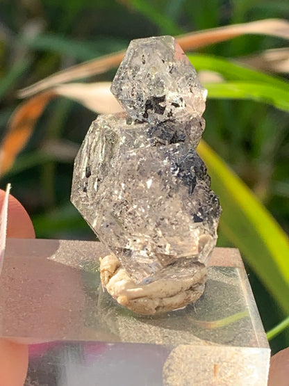 Cristal de roche/ Quartz Herkimer, pièce brute et naturelle, de 30mm x26 x14 - 8,3 grammes. Parfait en collection, exposition, lapidage..., spécimen brut de 32mm x21 x20 - 18 grammes. Parfait en collection, exposition, lapidage...