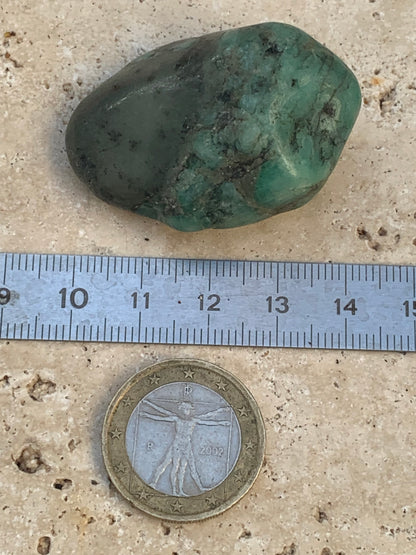 Émeraude, pièce brute de 44mm x31 x20 - 31,1 grammes. Parfait en collection, bijouterie, exposition...