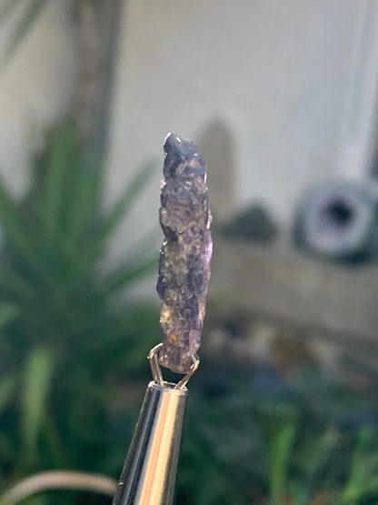 Cordiérite / Iolite, spècimen brute de 26mm x12 x - 1,8 grammes. Parfait pour la bijouterie, collection, exposition...