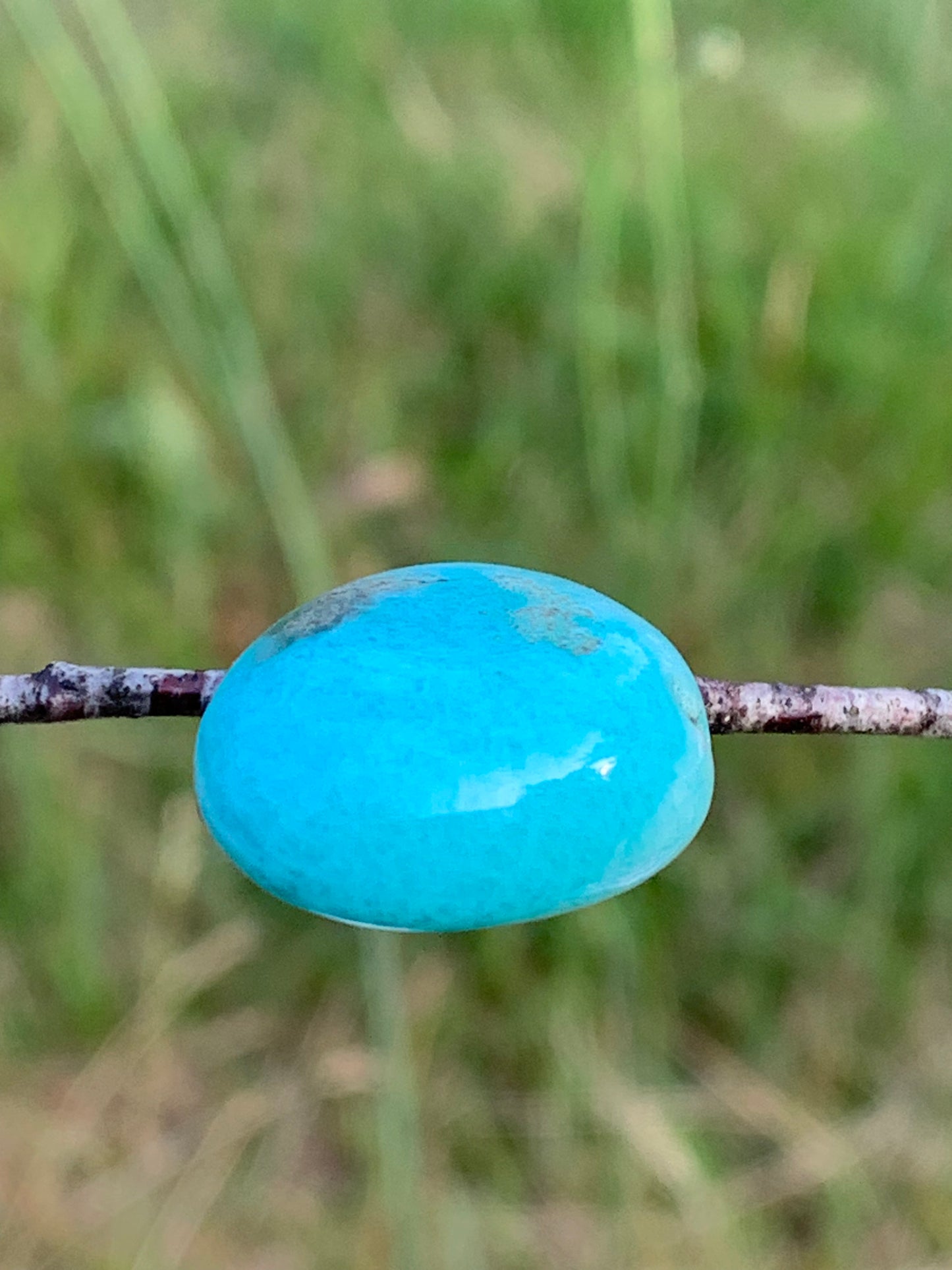 Amazonite, drilled stone 24mm high x 20 x 11. Sold with free adjustable black cord!