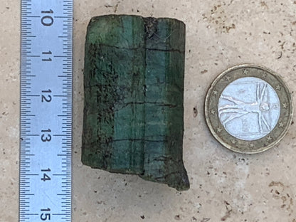 Émeraude, pièce brute de 43mm x 26 x 21 - 42,2 grammes. Parfait en collection, bijouterie, exposition...