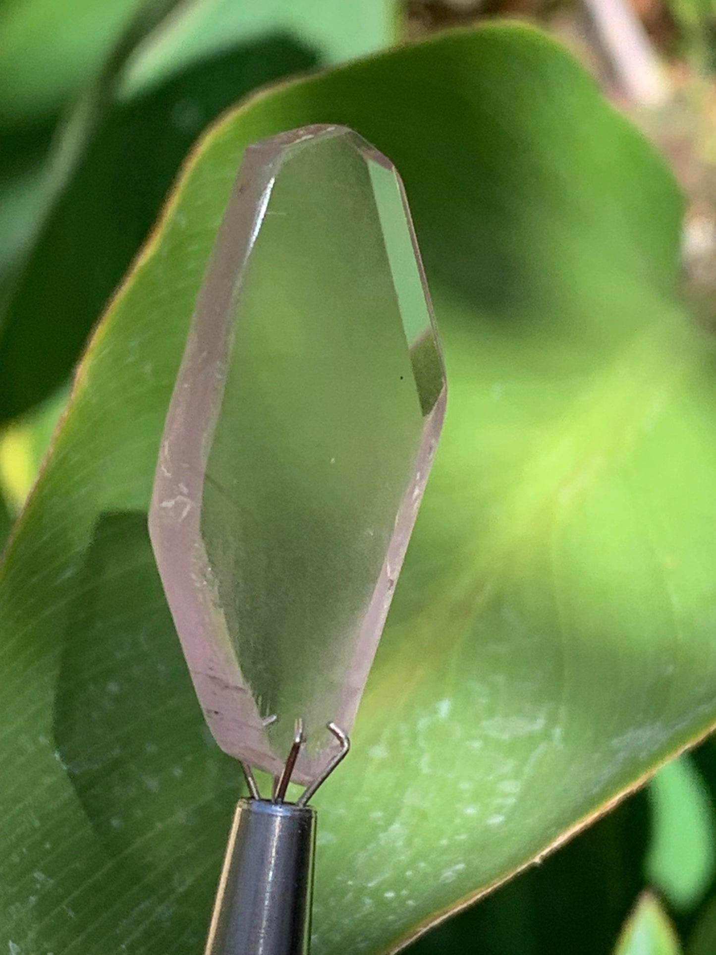 Kunzite, spècimen de 35mm x17 x 4 - 4,9 grammes. Parfait pour la bijouterie, collection, exposition...
