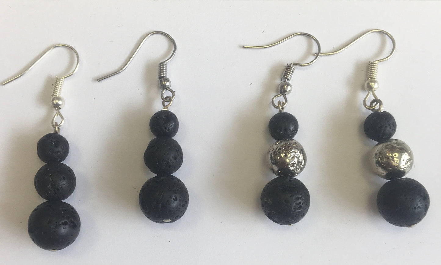 'Pearl Totem' collection earrings, Gem &amp; Zen concept, AA to AAA quality, mounted by "Gem &amp; Zen". Sold in Silver, Silver-tone brass or gold-tone finish + options for choice of mounts, perfect!