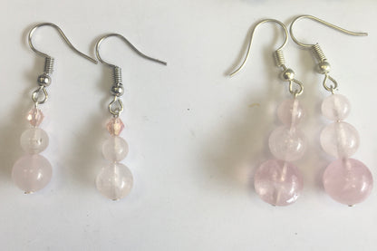 'Pearl Totem' collection earrings, Gem &amp; Zen concept, AA to AAA quality, mounted by "Gem &amp; Zen". Sold in Silver, Silver-tone brass or gold-tone finish + options for choice of mounts, perfect!