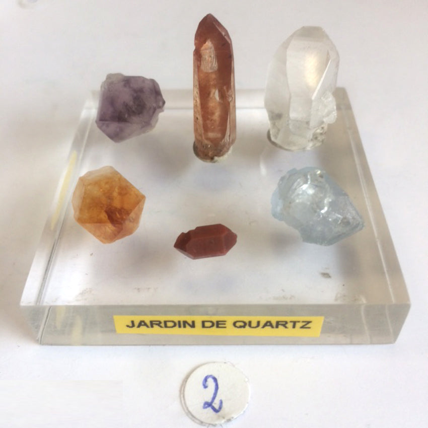 Concept 'Les jardins de Cristaux', 3 kits uniques au choix. Cristaux de valeurs, renommer pour leurs qualités de gemmes, couleurs, formes..! Petites merveilles de la nature !