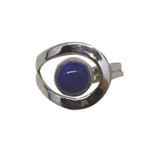 Bague en lapis lazuli, faîte en Argent 0.925. Superbe pierre au bleu pharaon ! Taille réglable !