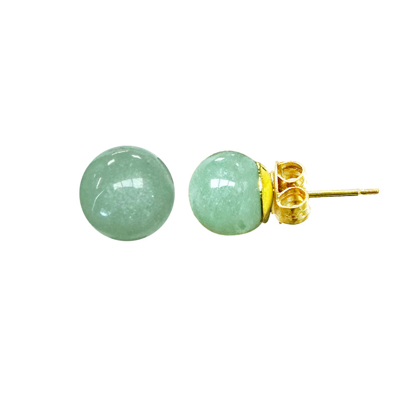 Puces/ Clous/ Boucles d'oreilles en Améthyste, Aventurine, Hématite, Oeil de tigre, Quartz rose. Qualité A à AA. Finition laiton argenté ou doré. Elégant, fin et parfait !