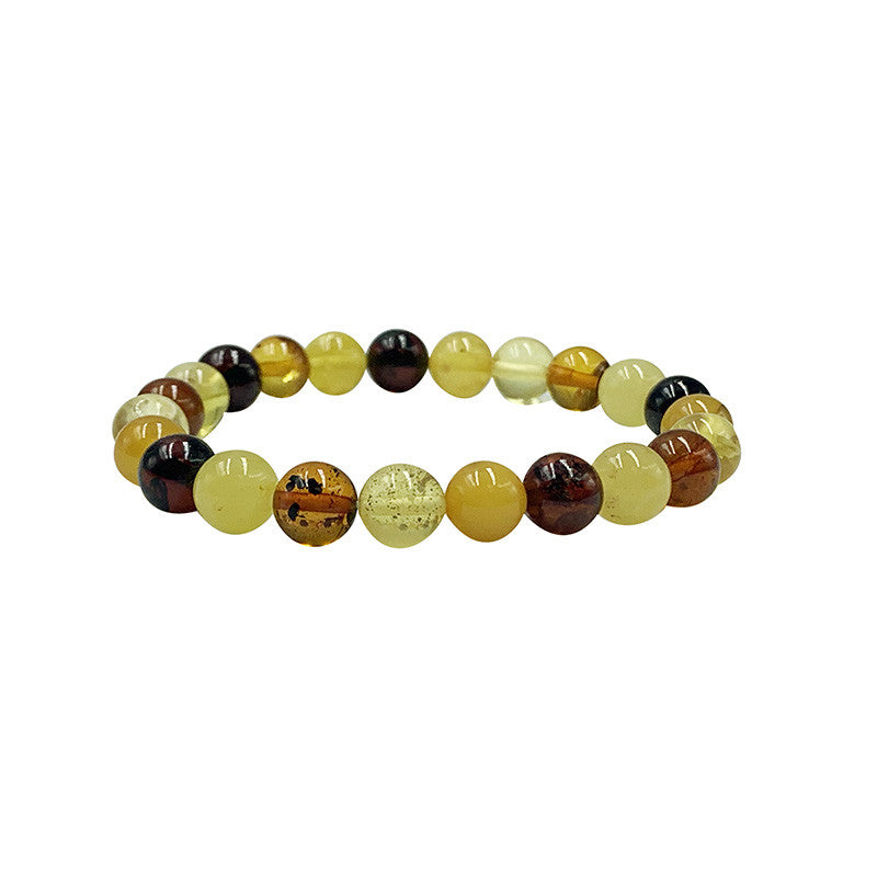Amber, round beads of 5/6 or 7 millimeters, sold in bracelets of 17 to 21 centimeters or in necklaces of 45 centimeters. Quality AA to AAA, superb beads, light and incredibly soft!