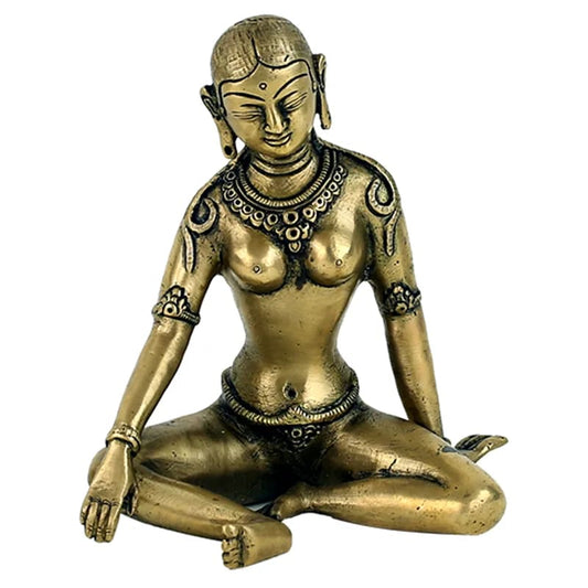 Parvati (Père de Ganesh), en métal (laiton), 15 centimètres - 1100 grammes. Signifie « celle des montagnes », parce qu'on présume que ses parents soient les Himavat, les montagnes dans le massif de l'Himalaya !
