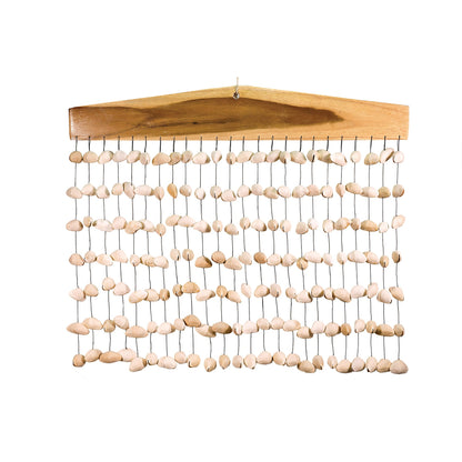 Bar Chimes/ Tree Chimes/ Seed Curtains, 50x50 centimeters, 4 seed patterns to choose from. A fascinating instrument found in the world of percussion. Sounds reminiscent of the wind in the branches!