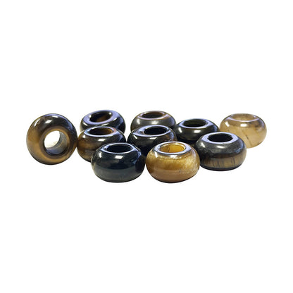 Perles en pierres naturelles de 14 millimètres de diamètre avec un trou d'environ 6 mm. Parfait pour vos projets de bijoux, macramé. Disponible en Sodalite, Œil de Tigre, Quartz Rose, Aventurine, Onyx, Cornaline ou bien en assortiment. Vendu par 10 !