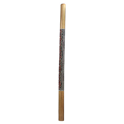 Bamboo didgeridoo with traditional paint, 1.20m - 0.8kg approximately. Superb and authentic didgeridoo made in Australia!