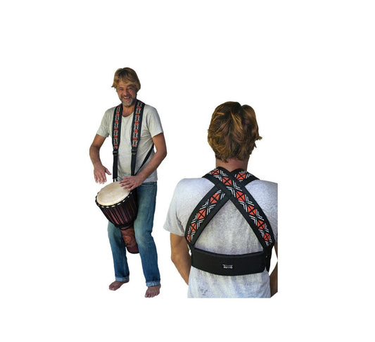 A selection of djembe accessories, including straps for standing up. 4 models to choose from. Perfect for djembes measuring 40 to 70 centimeters or other instruments!