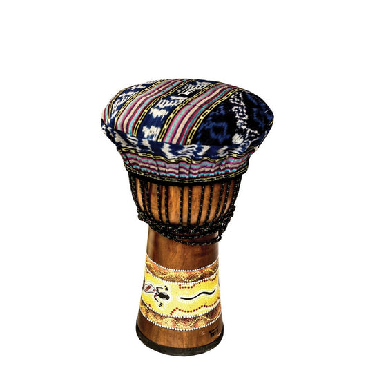 A selection of skin covers to protect djembe and drum heads, with two models to choose from. Perfect for djembes from 25 to 70 centimeters or other instruments!