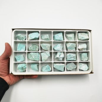Sold by the box/flat pack of 24 pieces measuring approximately 3/4 x 3/4 cm. Perfect for lithotherapy, jewelry, collecting, or displaying!