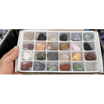 Sold by the box/flat pack of 24 pieces measuring approximately 3/4 x 3/4 cm. Perfect for lithotherapy, jewelry, collecting, or displaying!