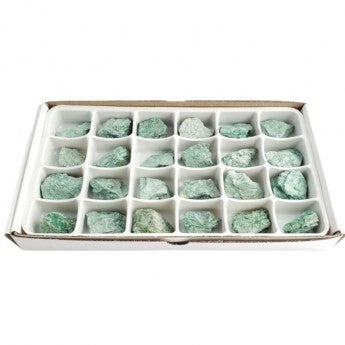Sold by the box/flat pack of 24 pieces measuring approximately 3/4 x 3/4 cm. Perfect for lithotherapy, jewelry, collecting, or displaying!