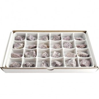 Sold by the box/flat pack of 24 pieces measuring approximately 3/4 x 3/4 cm. Perfect for lithotherapy, jewelry, collecting, or displaying!