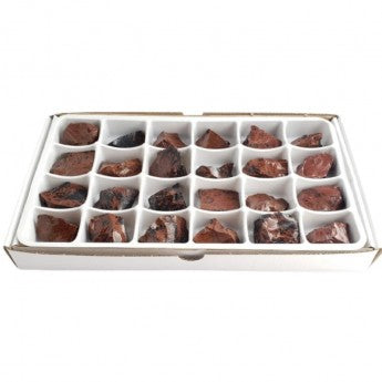 Sold by the box/flat pack of 24 pieces measuring approximately 3/4 x 3/4 cm. Perfect for lithotherapy, jewelry, collecting, or displaying!