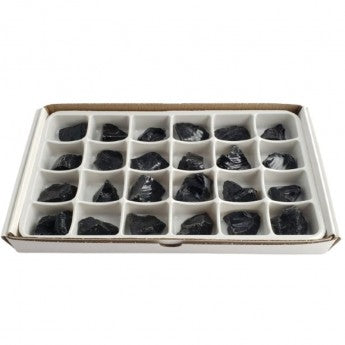 Sold by the box/flat pack of 24 pieces measuring approximately 3/4 x 3/4 cm. Perfect for lithotherapy, jewelry, collecting, or displaying!