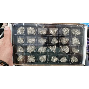 Sold by the box/flat pack of 24 pieces measuring approximately 3/4 x 3/4 cm. Perfect for lithotherapy, jewelry, collecting, or displaying!
