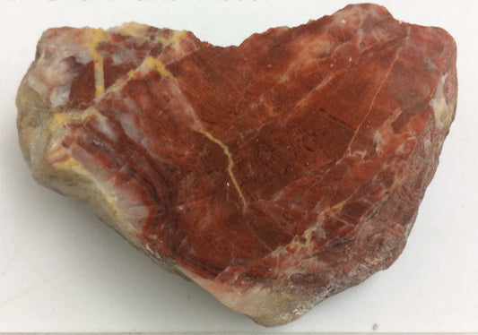 Calcite rouge, spécimen d'un cristal poli de 70 x 50 x 15mm - 43 gr.. Belle pièce de minéralogie !