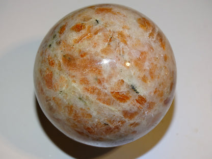 Sphère en Pierre du soleil, 2 pièces unique au choix de 43 et 56 millimètres - 113 et 240 grammes. une pierre naturellement belle ! Parfait pour la lithothérapie, collection, exposition...!