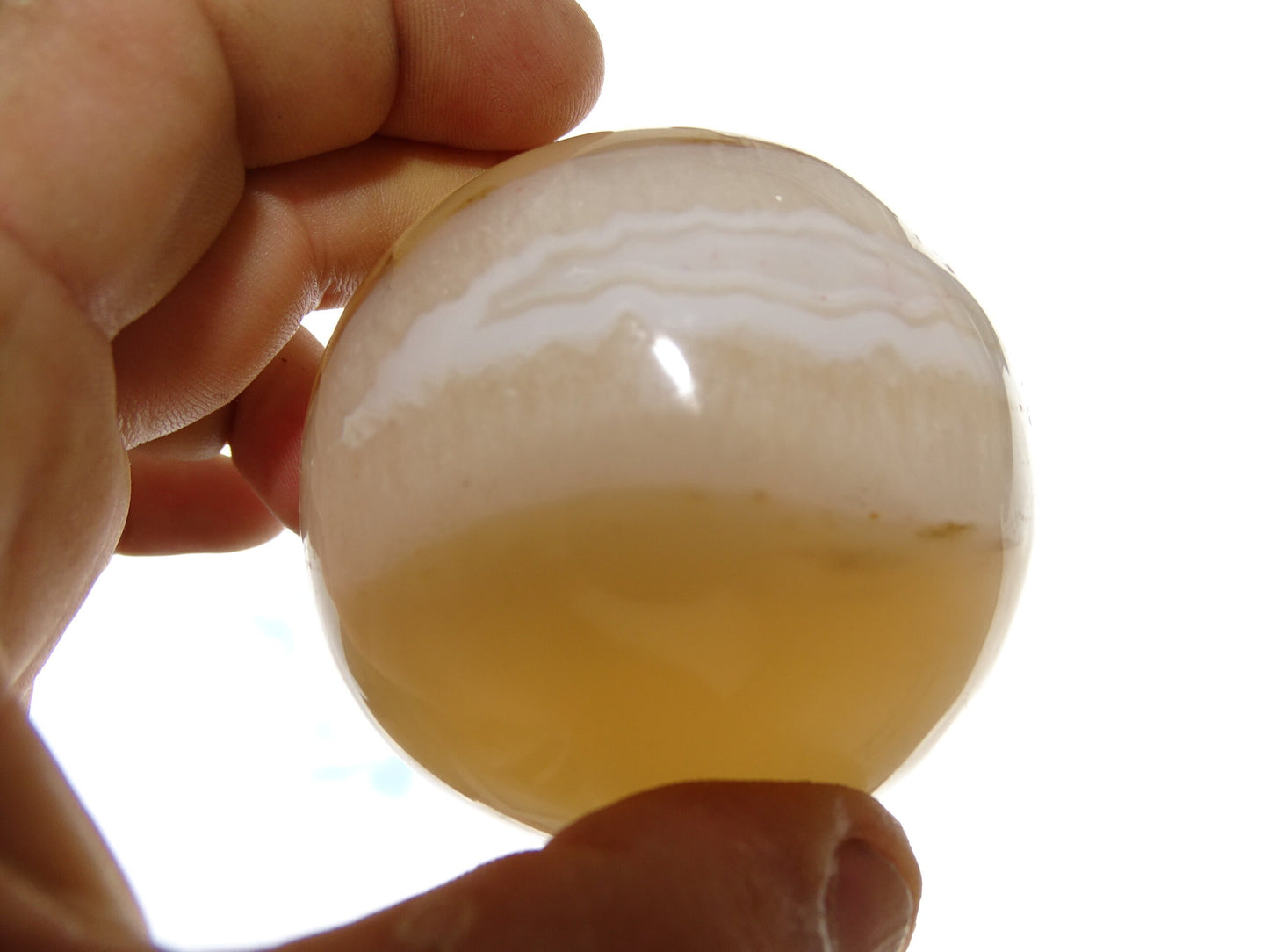 Sphère en Agate dentritique de 70 millimètres/ 449 grammes. Parfait pour la lithothérapie, collection, exposition...!
