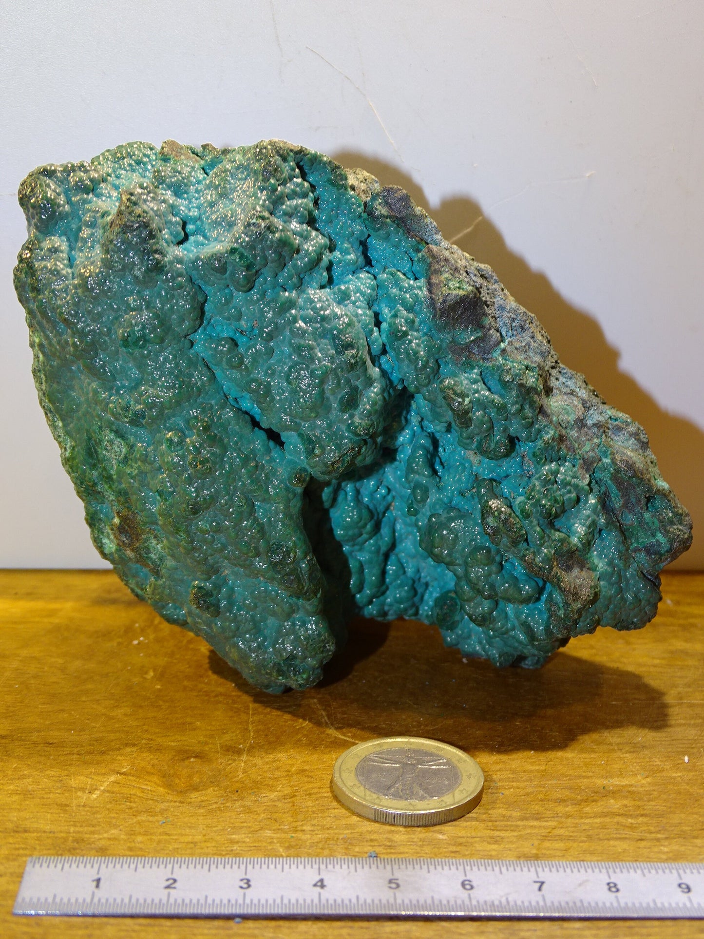 Chrysocolle, superbe spécimen brut de 110 x 90 x 80 - 245 grammes !