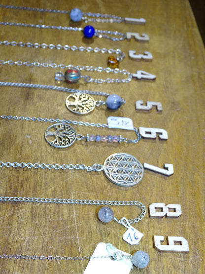 Création 'fait main' 100% Gem et Zen, chaînette seule pour pendule, pour remplacer la chaînette d'origine ou pour créer des pendules selon vos souhaits !
