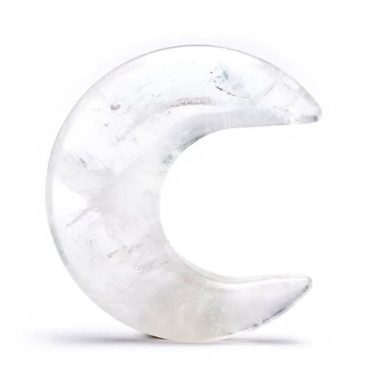 Sélection de 'croissant de Lune' en pierre : Cristal de roche, Quartz rose, Amethyste, Lapis lazuli. De 4 x 3 x 1 centimètres, 15 grammes. Très belles finitions, parfait !