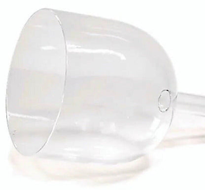Bol chantant en cristal clair avec manche remplissable. de 13 à 15 centimètres de diamètre - 1490 grammes. Accordage au choix - Vendu avec maillet et anneau de soutien !