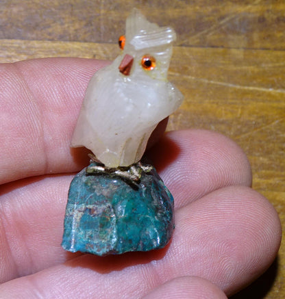 Sélection au choix de jolies petites sculptures d'oiseaux en pierres, "cygne, perroquet, canard"... fait main, très belles finitions !
