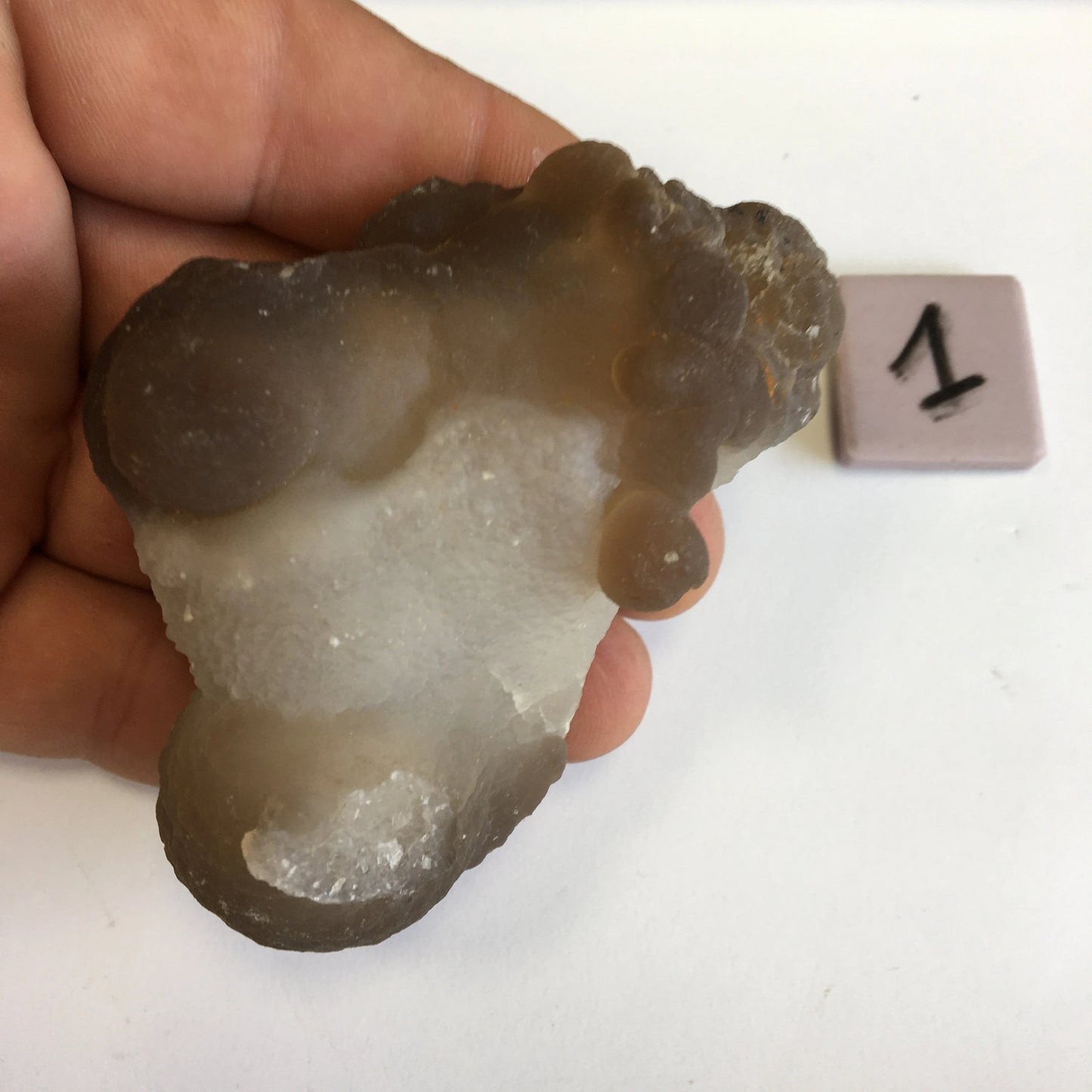 Agate Calcédoine 'Chihuahua', superbes pièces de 70 x 70 x 50 mm en moyenne - 50 grammes environ. Des formes uniques et rare !
