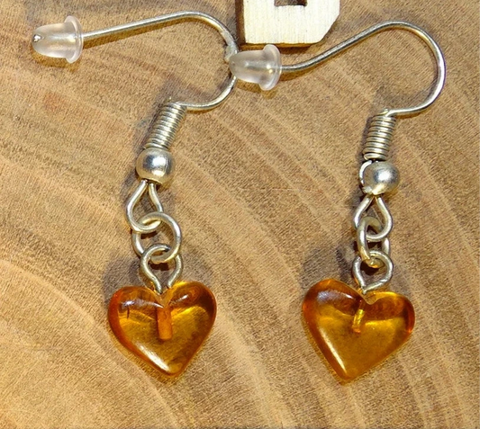 Amber earrings, A to AA quality, mounted by "Gem &amp; Zen". Sold in Silver, Silver-tone brass or gold-tone finish + options for choice of mounts, perfect!