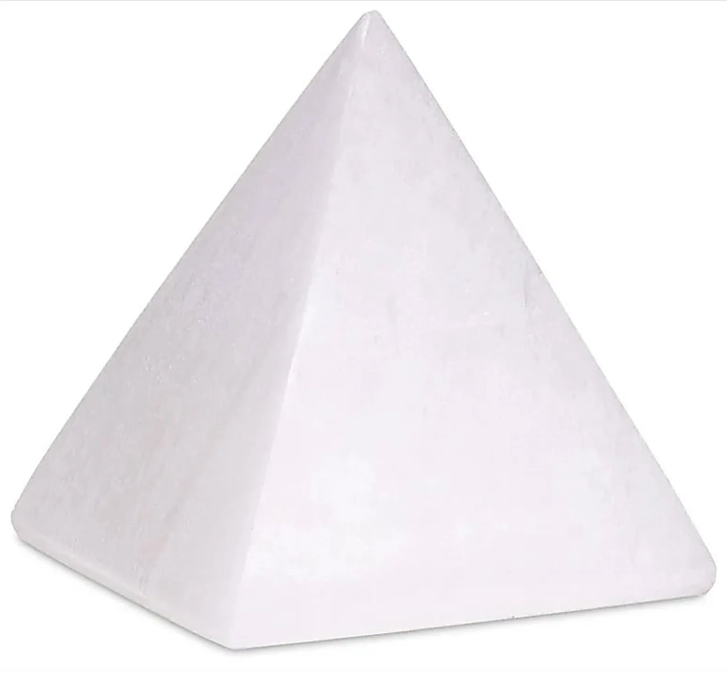 Pyramides en Sélenite de 4, 8 ou 10 centimètres, parfait pour la lithothérapie, collection, exposition...!