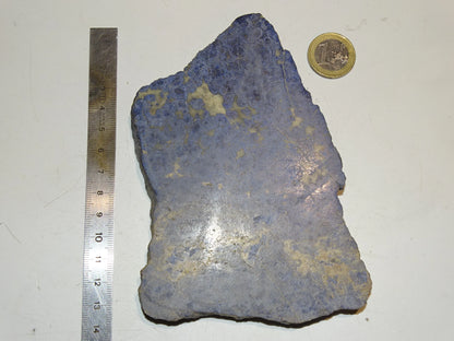 Dumortierite, belle pièce polie de 130 x 100 x 12mm - 90 grammes. Parfait en collection, bijouterie, exposition...