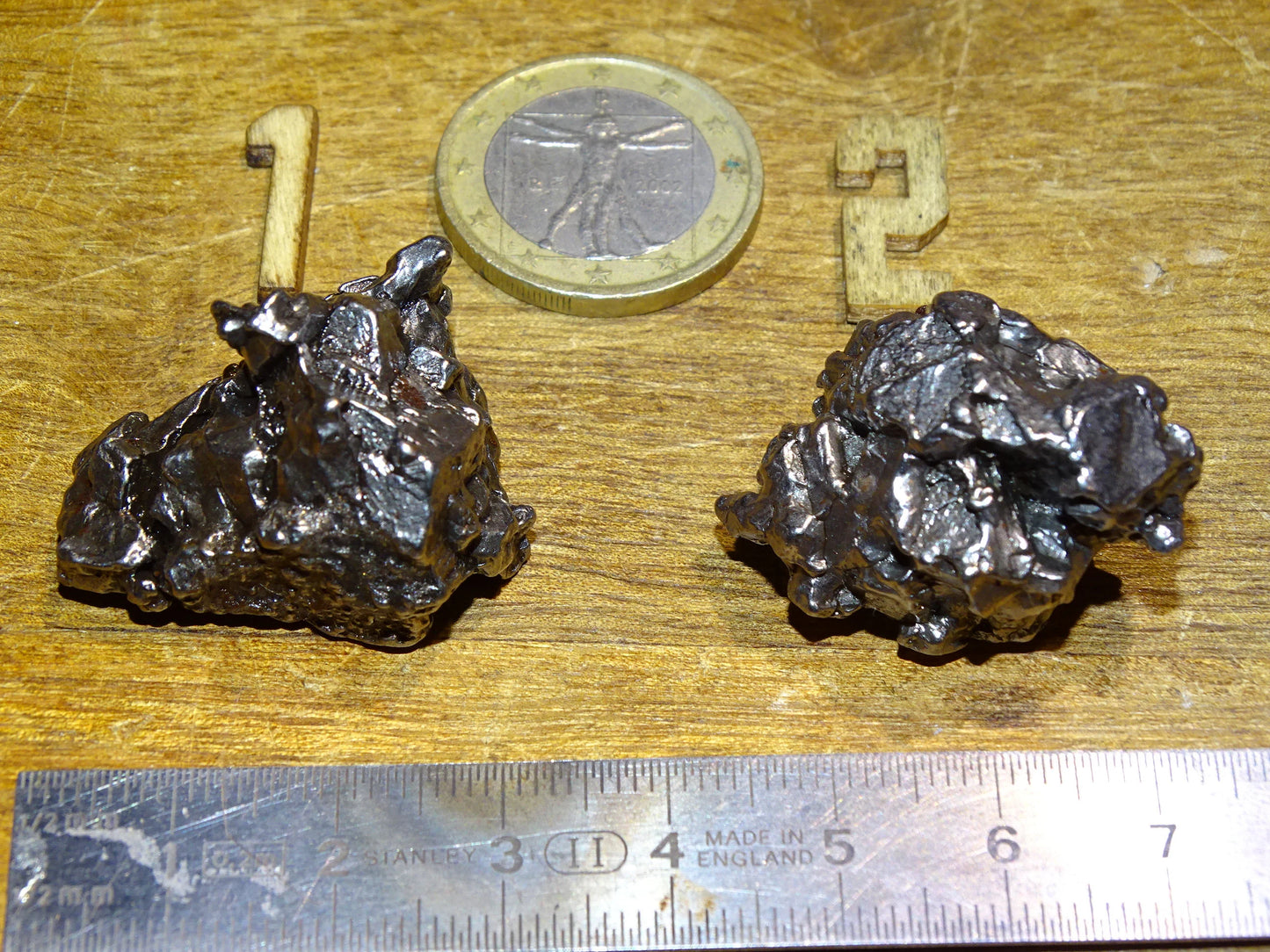 Selection of Campo Del Cielo meteorites from Argentina, 2 pieces to choose from. Very high quality as they are whole and compact. A true gem from space!