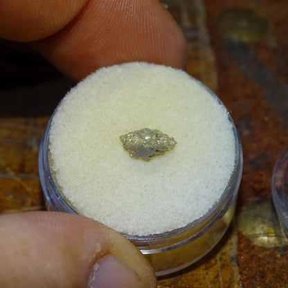 Anatase Diamantina, 8 mm x 3,3 x 3,3 - 1 gramme environ. Beau spécimen, cristaux parfois teintés de bleu (Titane) ou d’or !