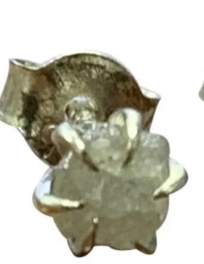 Puces/ Clous/ Boucles d'oreilles en 'Diamant' brut, qualité A à AA. Finition Argent 0.925, parfait !