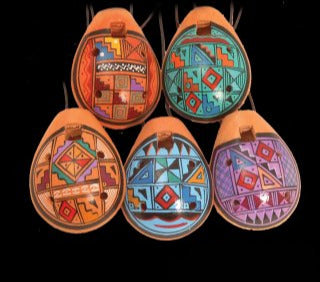 Terracotta ocarina with typical Peruvian designs... 3 models to choose from! Sounds to travel, soft and deep like the earth!