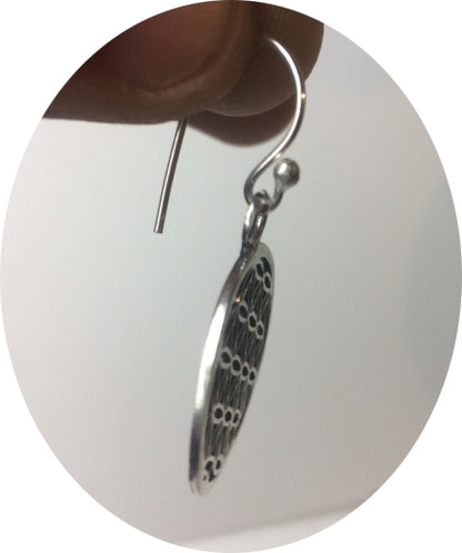 Boucles d'oreilles en forme de fleur de vie, 25 millimètres de diamètre, finition laiton argenté ou doré, parfait !